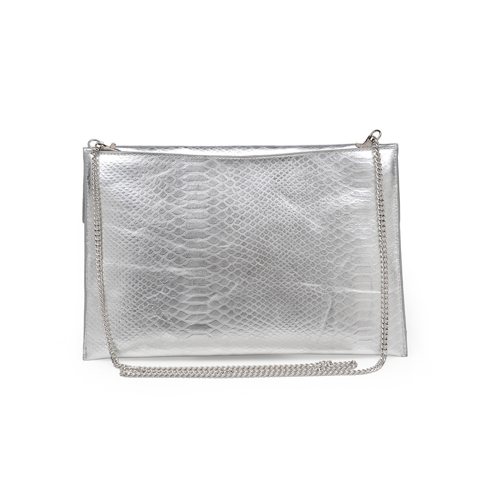 Product Image of Moda Luxe Molly Clutch 842017118077 View 3 | Silver