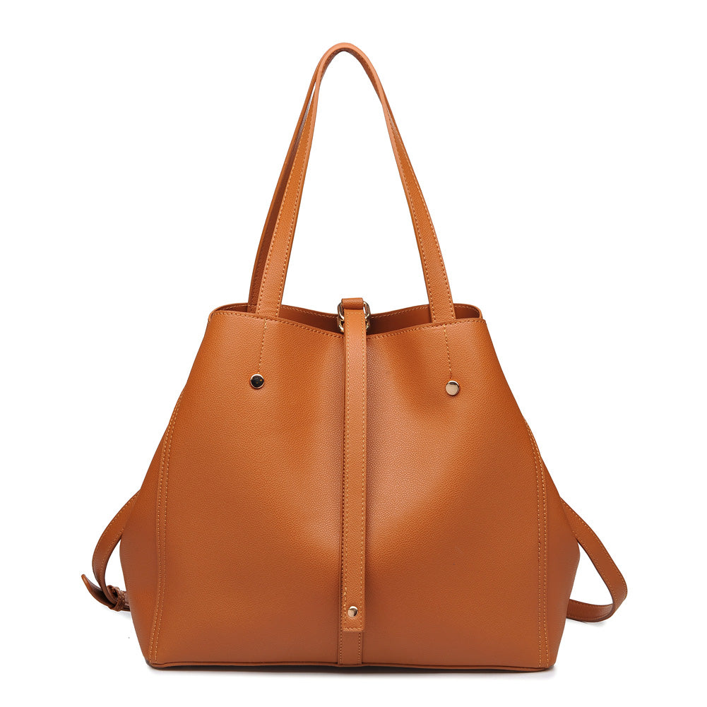 Product Image of Moda Luxe Josephine Satchel 842017116868 View 1 | Tan
