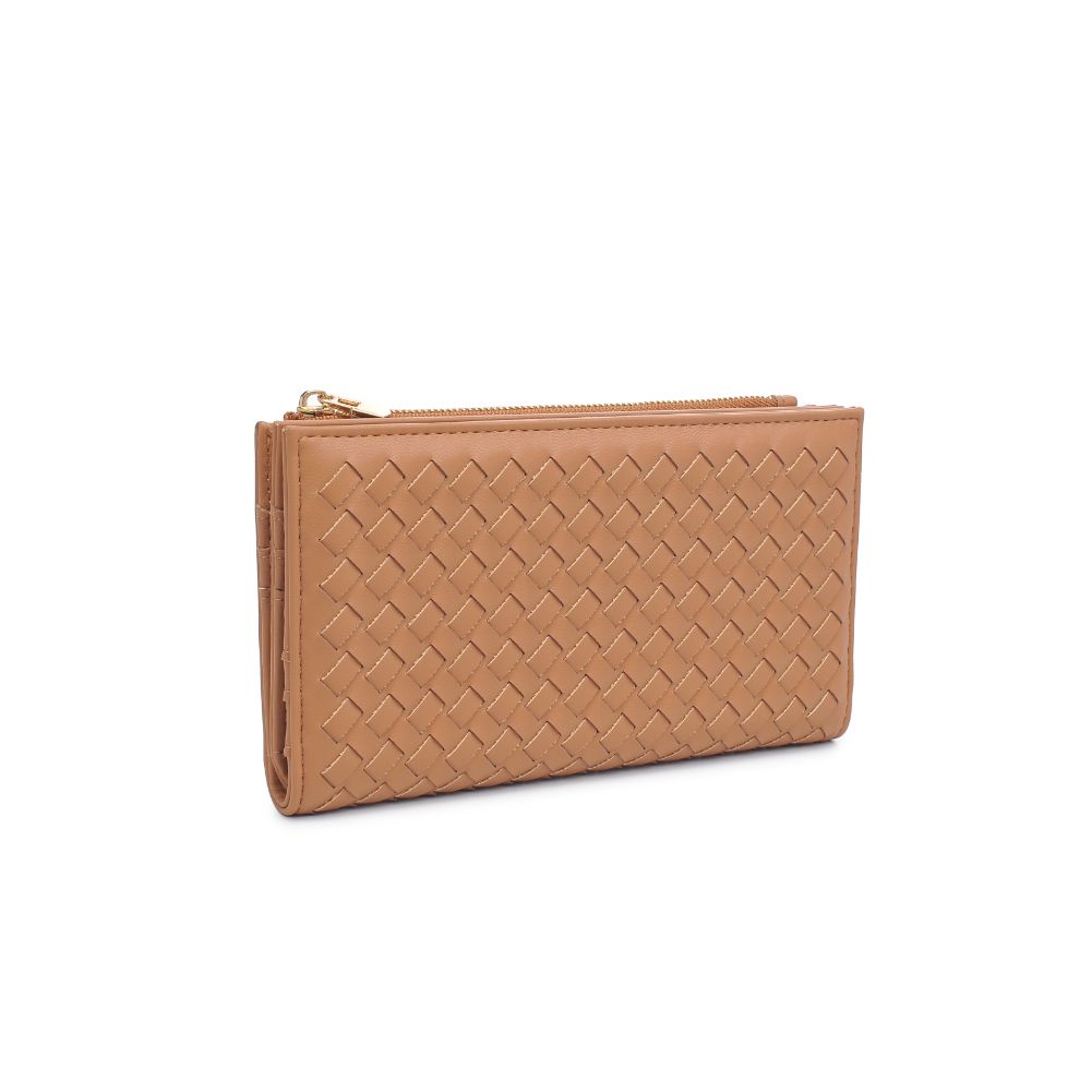 Woman wearing Tan Moda Luxe Thalia Wallet 842017132370 View 6 | Tan