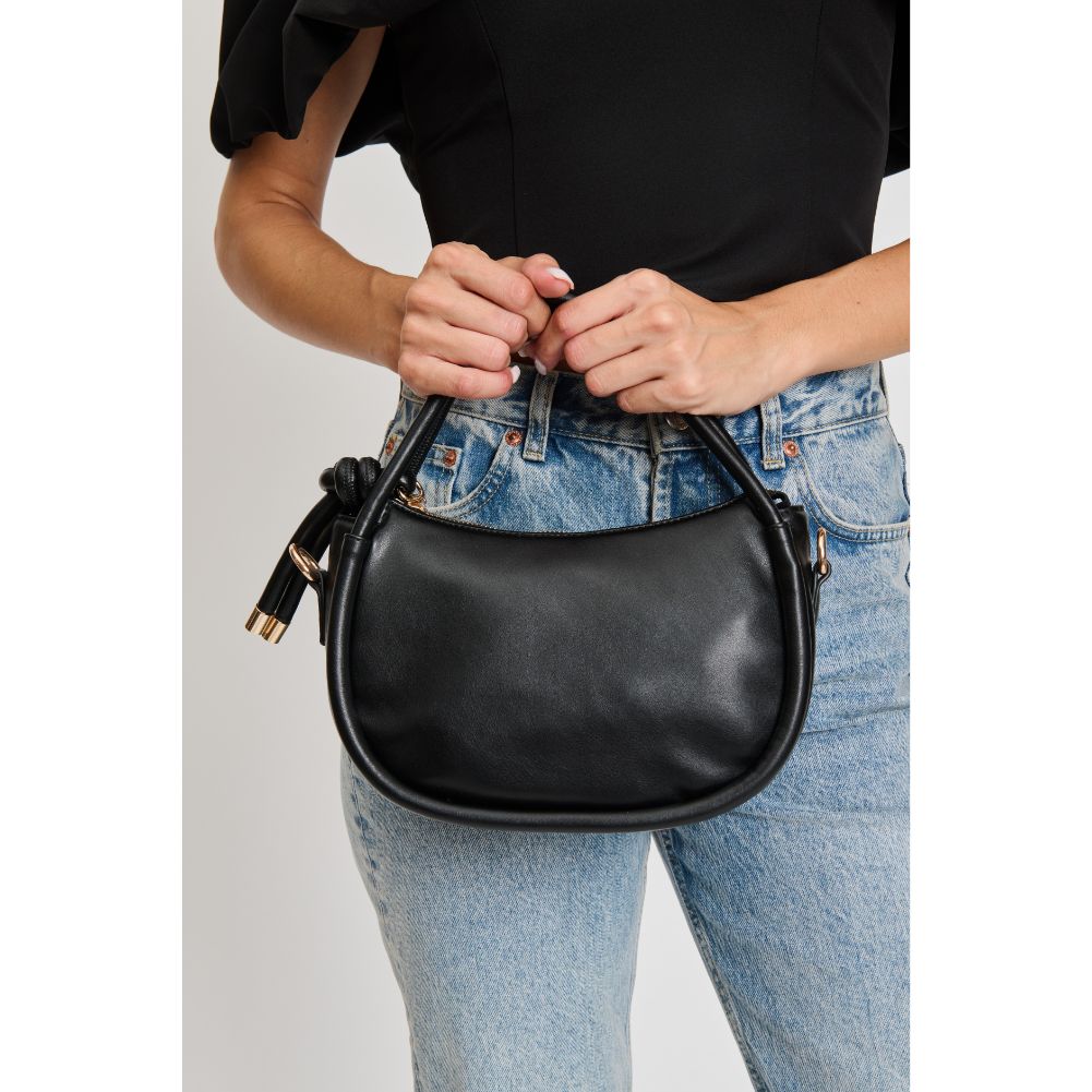 Woman wearing Black Moda Luxe Celine Crossbody 842017133582 View 3 | Black
