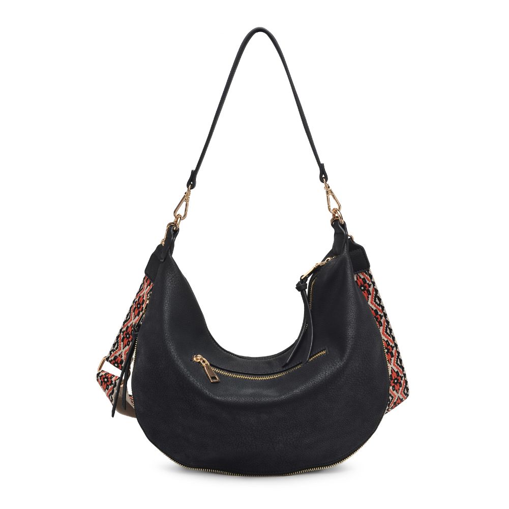 Product Image of Moda Luxe Ruby Hobo 842017129356 View 7 | Black