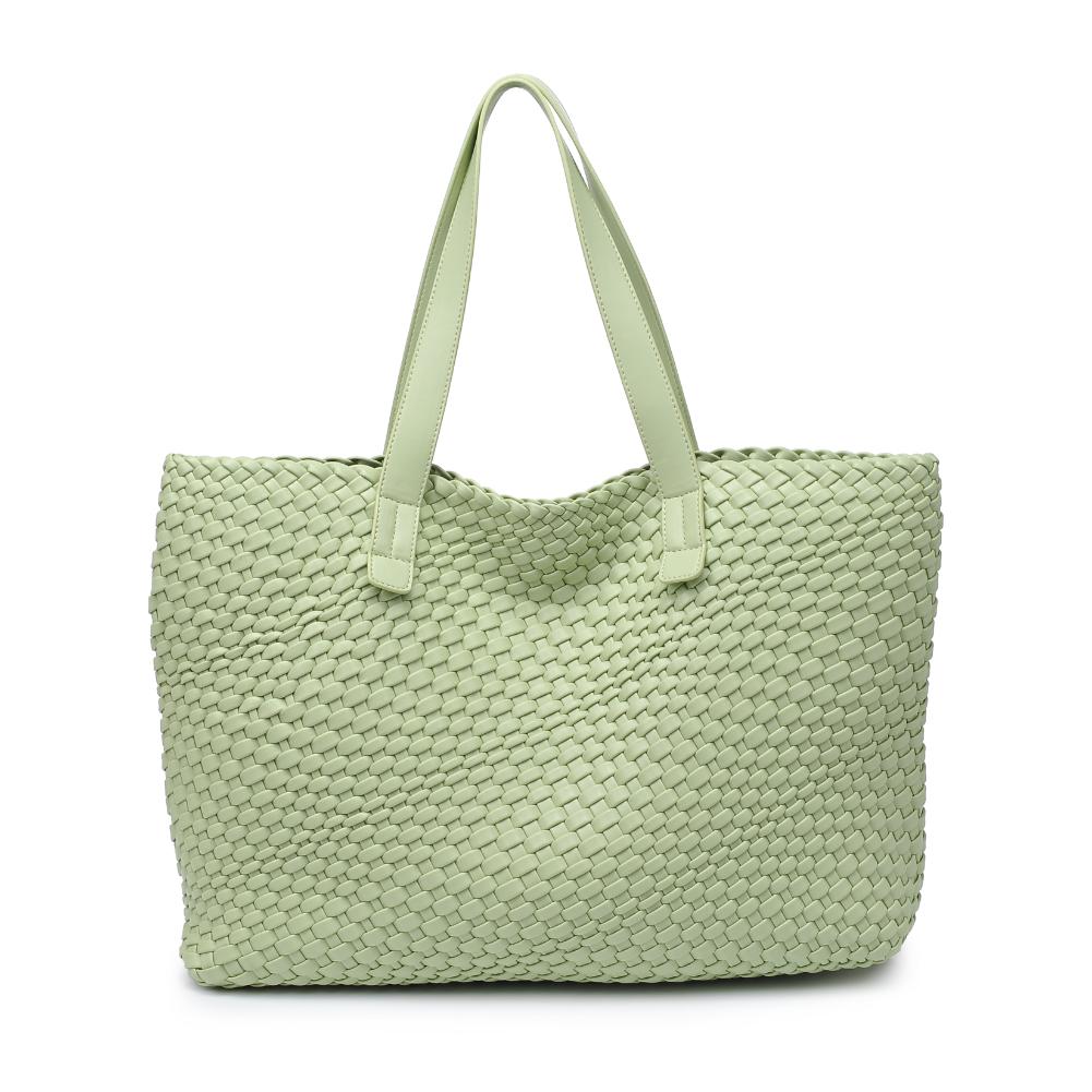 Woman wearing Pistachio Moda Luxe Piquant Tote 842017135616 View 5 | Pistachio