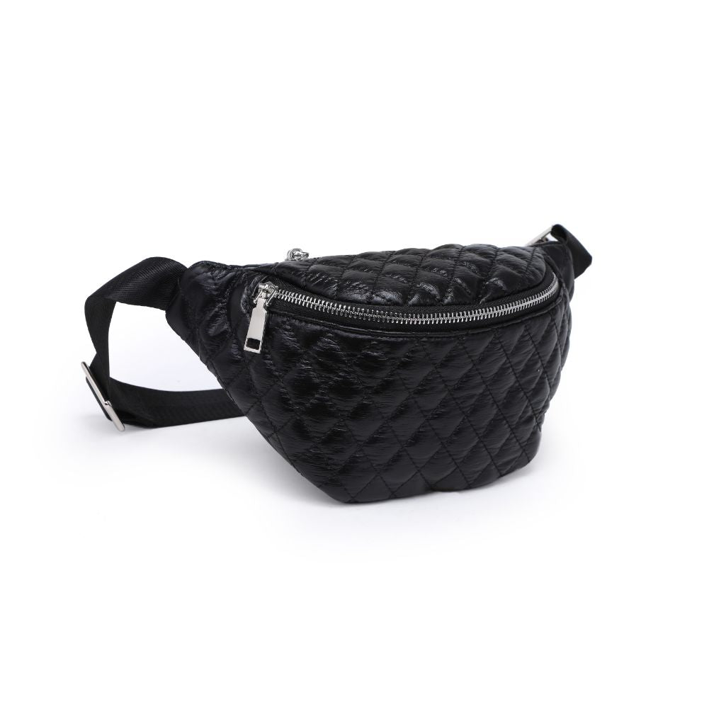 Woman wearing Black Moda Luxe Ariana Belt Bag 842017133797 View 6 | Black