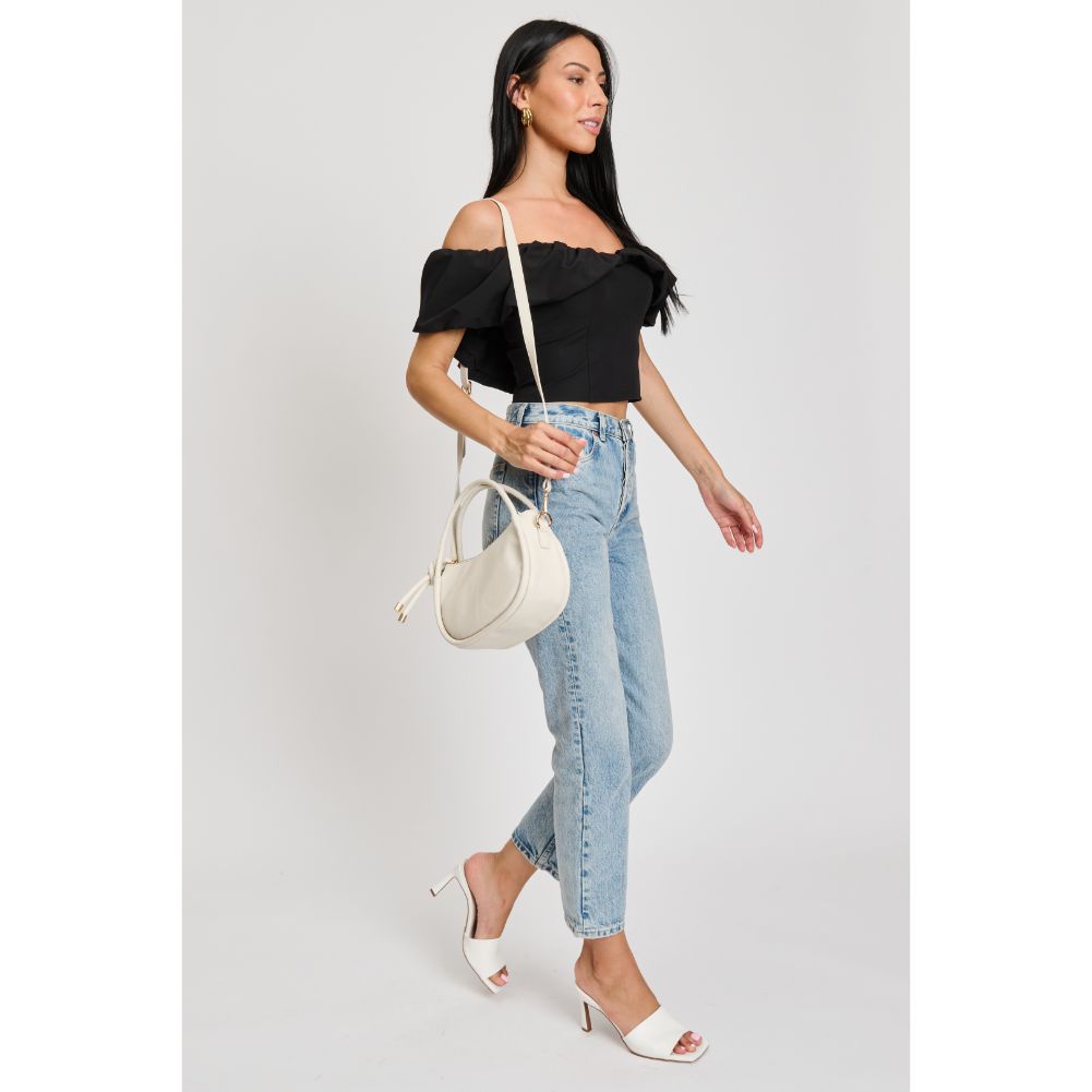 Woman wearing Bone Moda Luxe Celine Crossbody 842017133629 View 4 | Bone