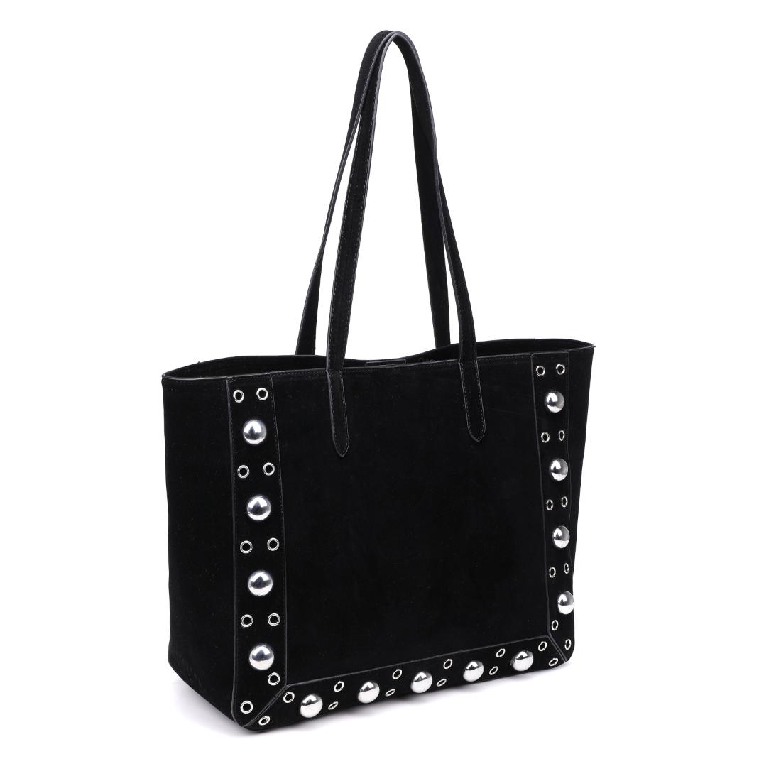 Woman wearing Black Moda Luxe Karli Tote 842017139904 View 6 | Black