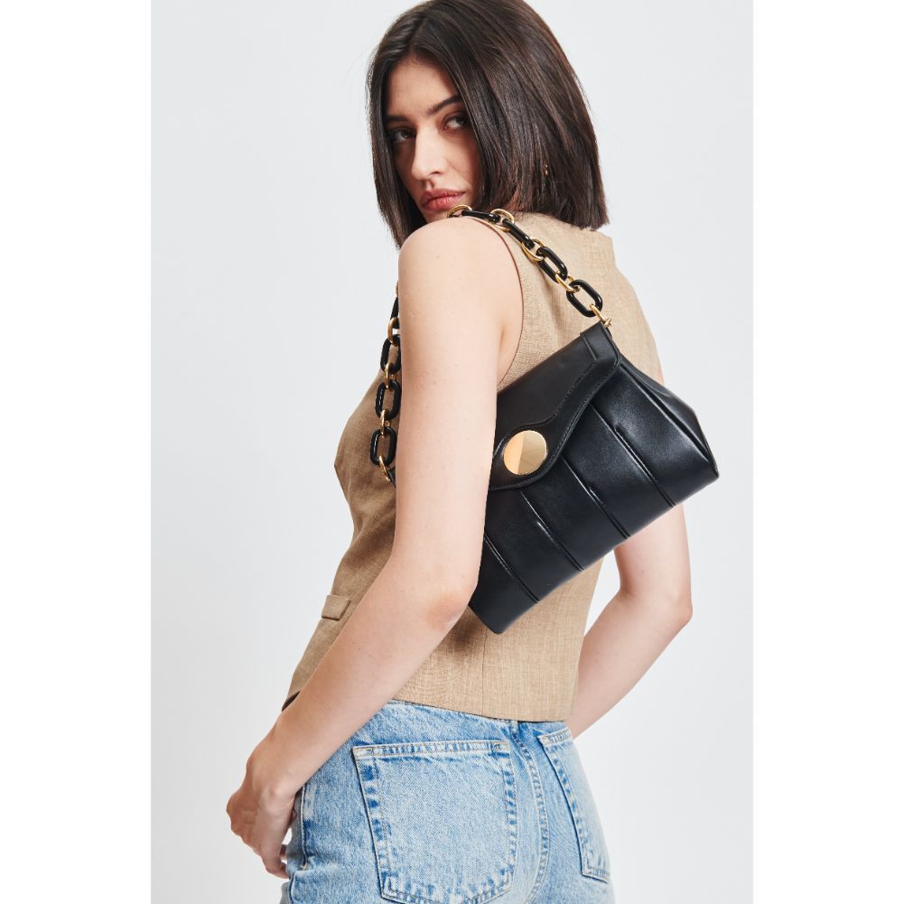Woman wearing Black Moda Luxe Larisa Crossbody 842017131342 View 3 | Black