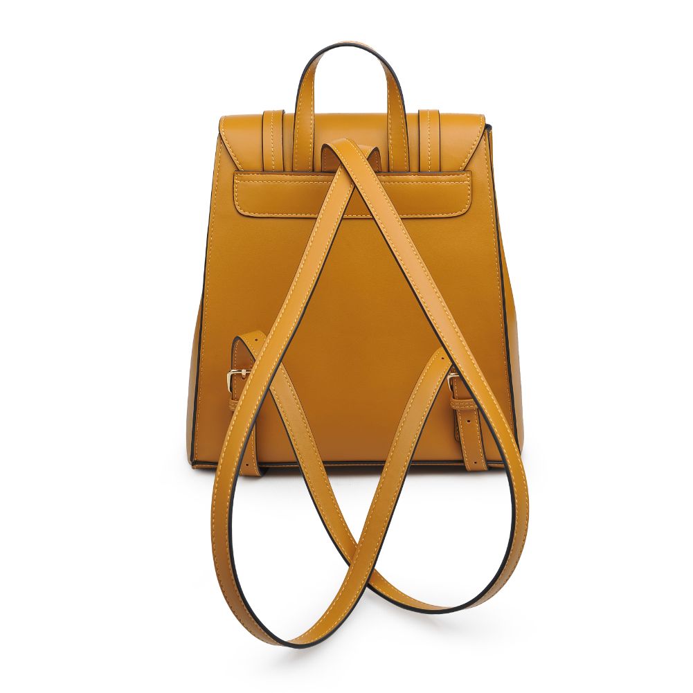 Product Image of Moda Luxe Parker Backpack 842017122388 View 7 | Mustard