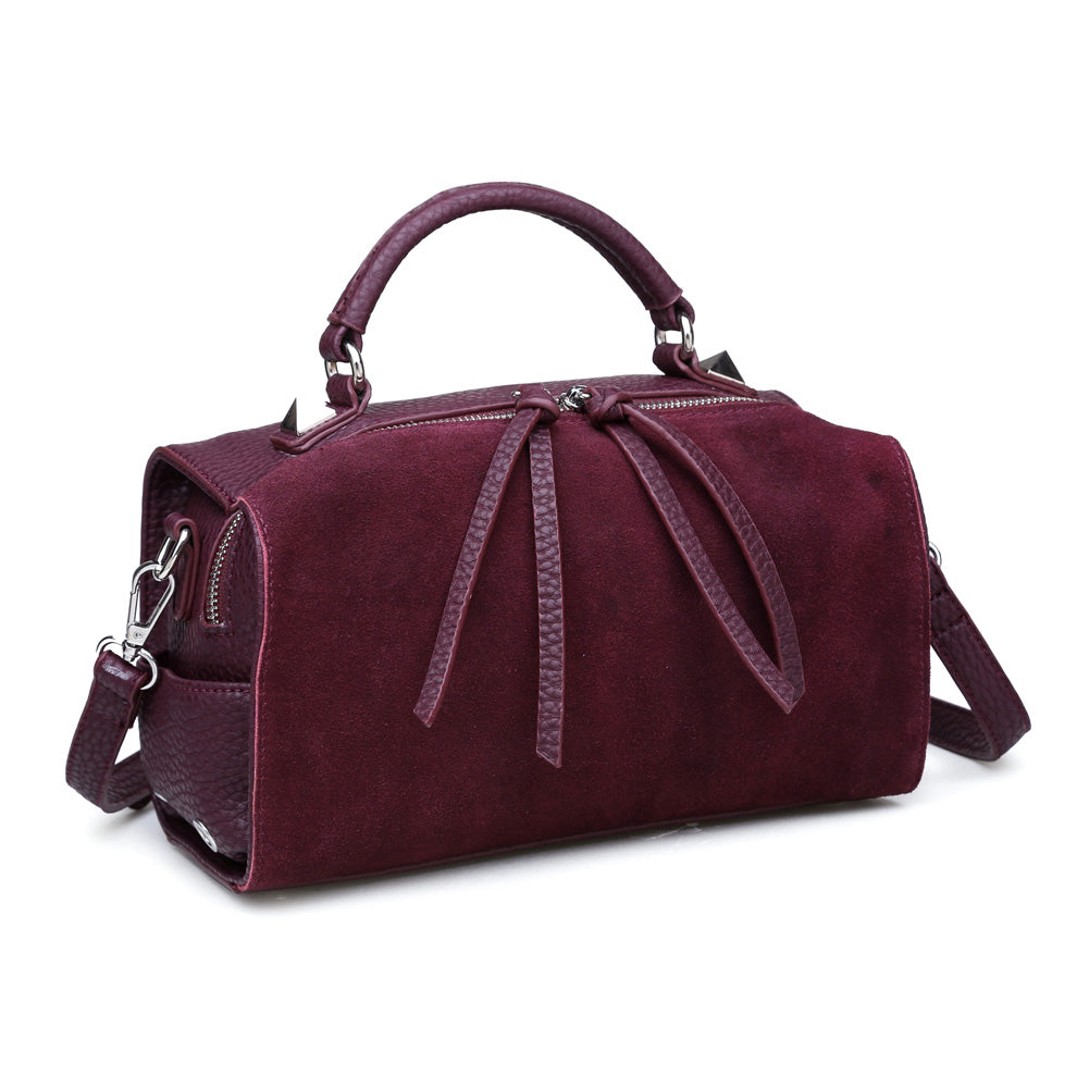 Product Image of Moda Luxe Hudson Satchel 842017115632 View 6 | Burgundy