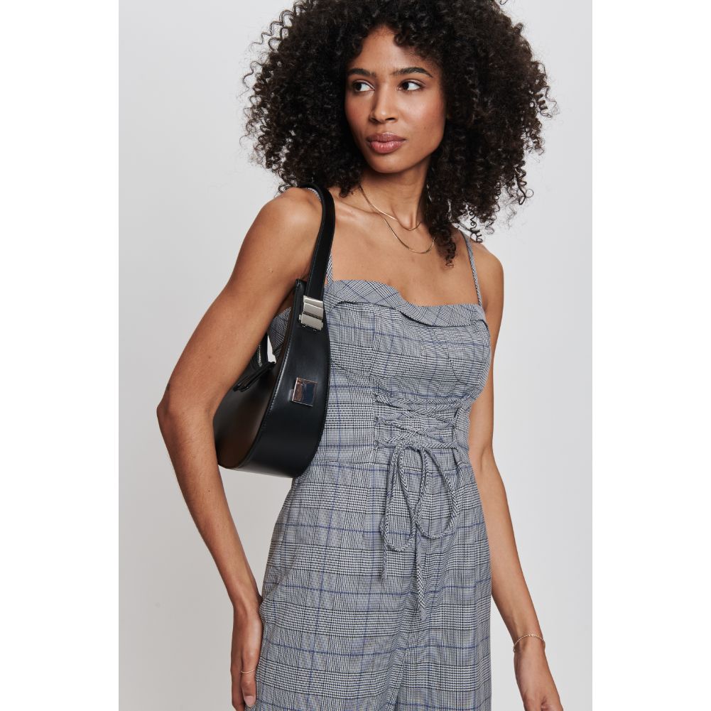 Woman wearing Black Moda Luxe Haisley Hobo 842017132448 View 2 | Black