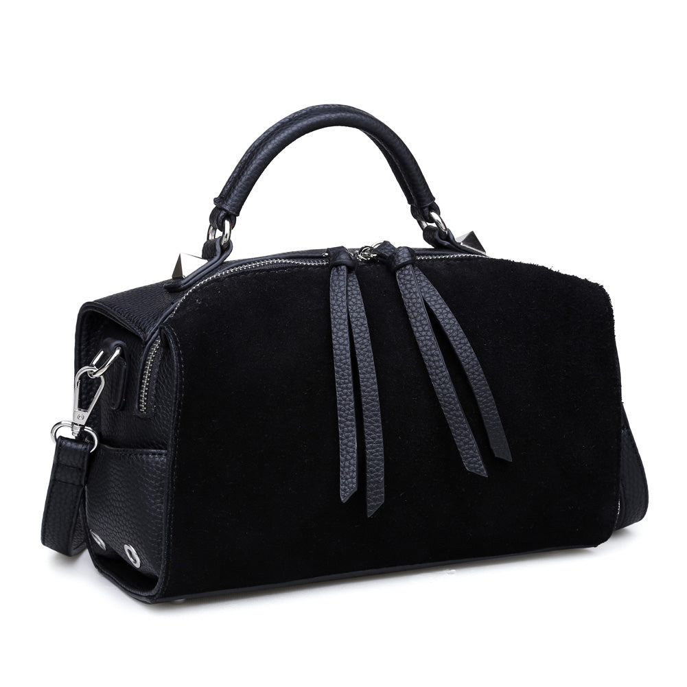 Product Image of Moda Luxe Hudson Satchel 842017115595 View 2 | Black