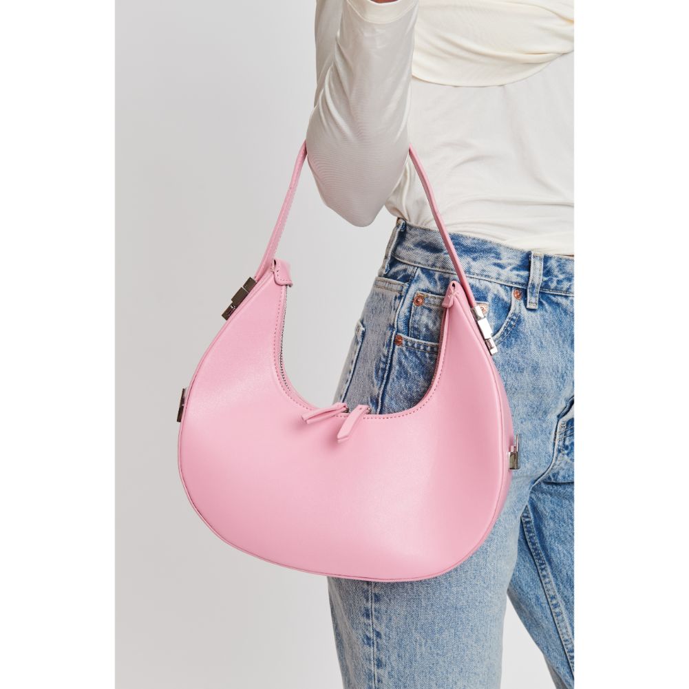 Woman wearing Rose Moda Luxe Haisley Hobo 842017132462 View 1 | Rose