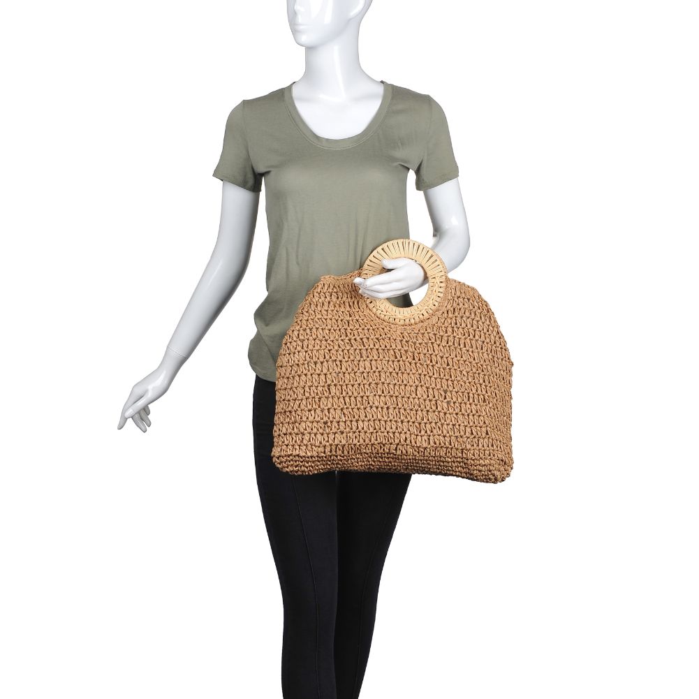 Product Image of Moda Luxe Tuscany Satchel 842017125471 View 5 | Tan