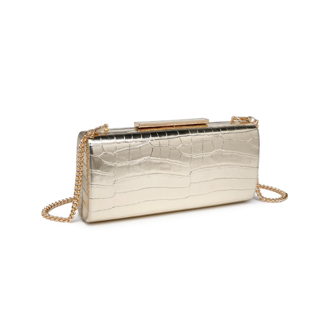 Product Image of Moda Luxe Sienna Evening Bag 842017139713 View 6 | Gold