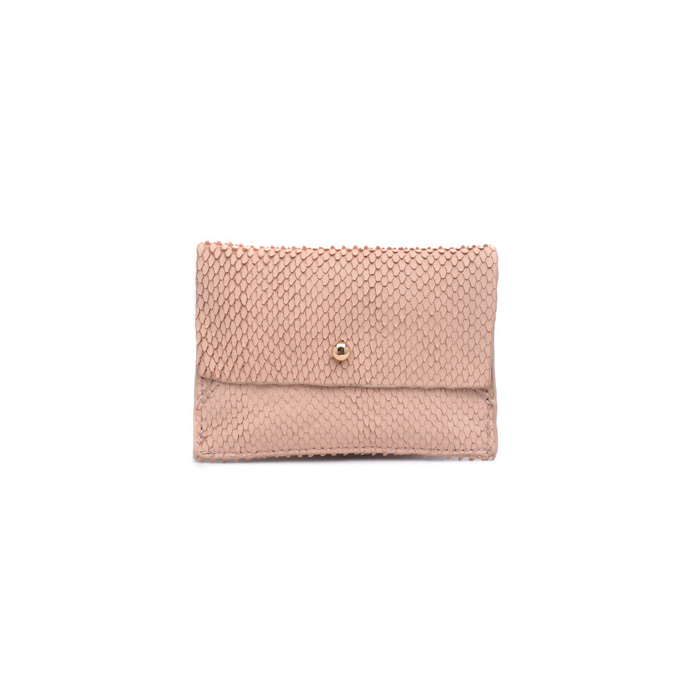 Product Image of Moda Luxe Elle Lizard Card Holder 842017119975 View 1 | Nude