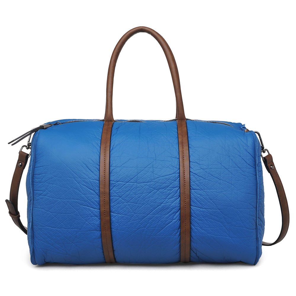 Woman wearing Blue Moda Luxe Canyon Weekender 842017101406 View 5 | Blue