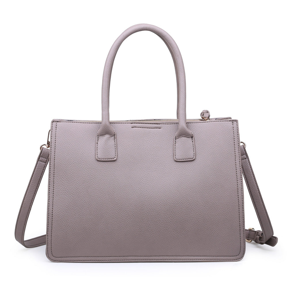 Product Image of Moda Luxe Amanda Satchel 842017116363 View 3 | Mushroom