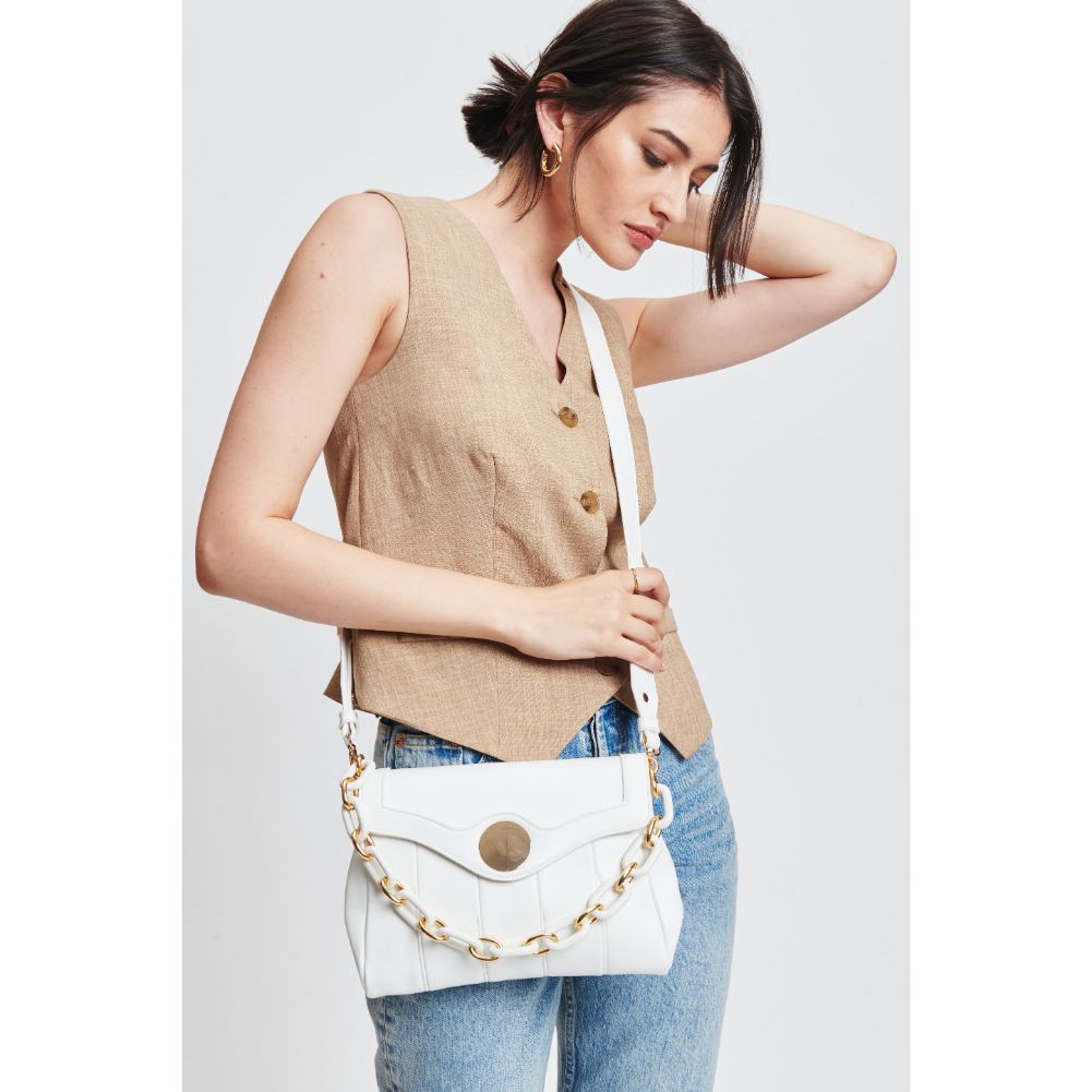 Woman wearing White Moda Luxe Larisa Crossbody 842017131359 View 1 | White