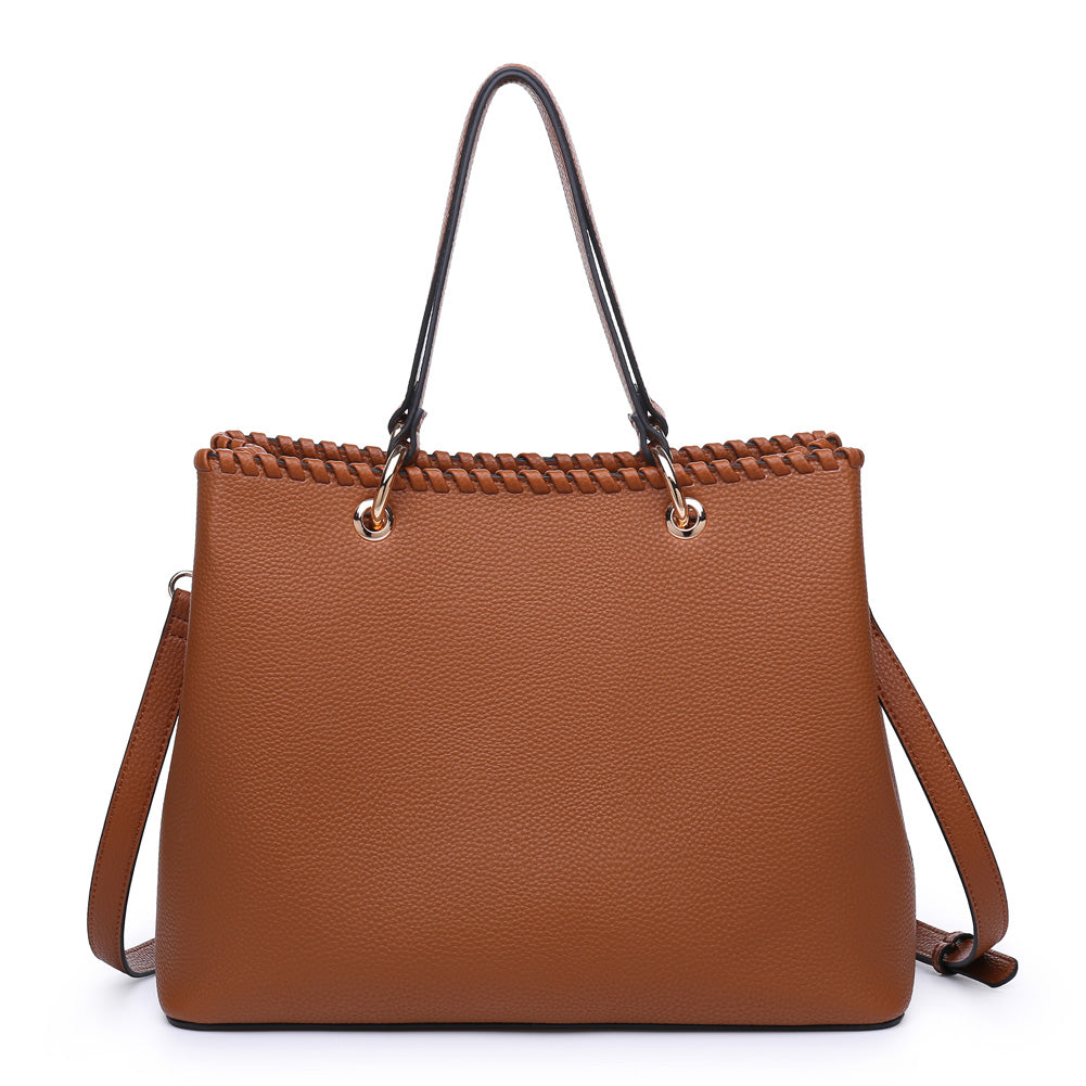 Product Image of Moda Luxe Daphne Satchel 842017119562 View 3 | Tan