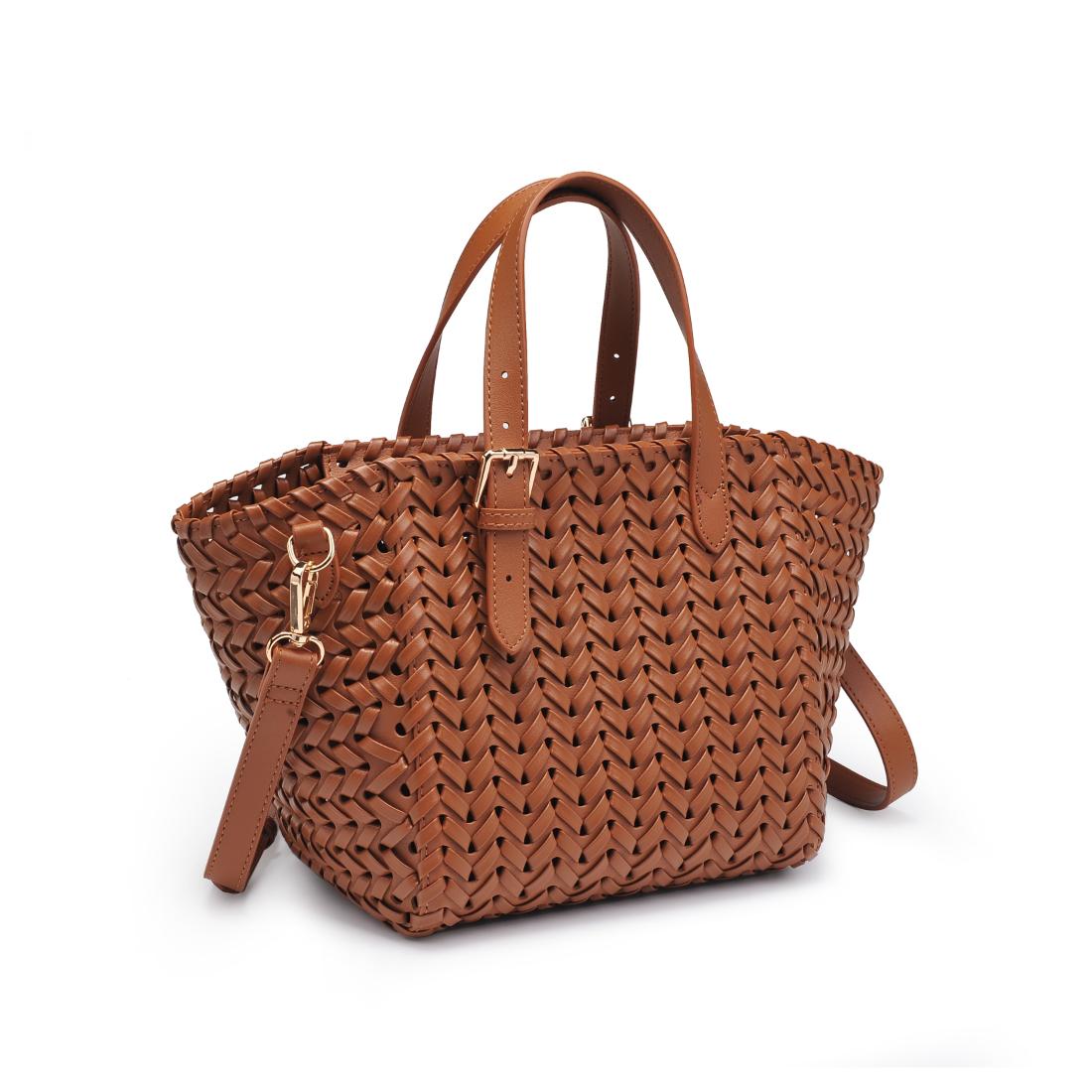 Woman wearing Café Moda Luxe Estelle Tote 842017137764 View 6 | Café