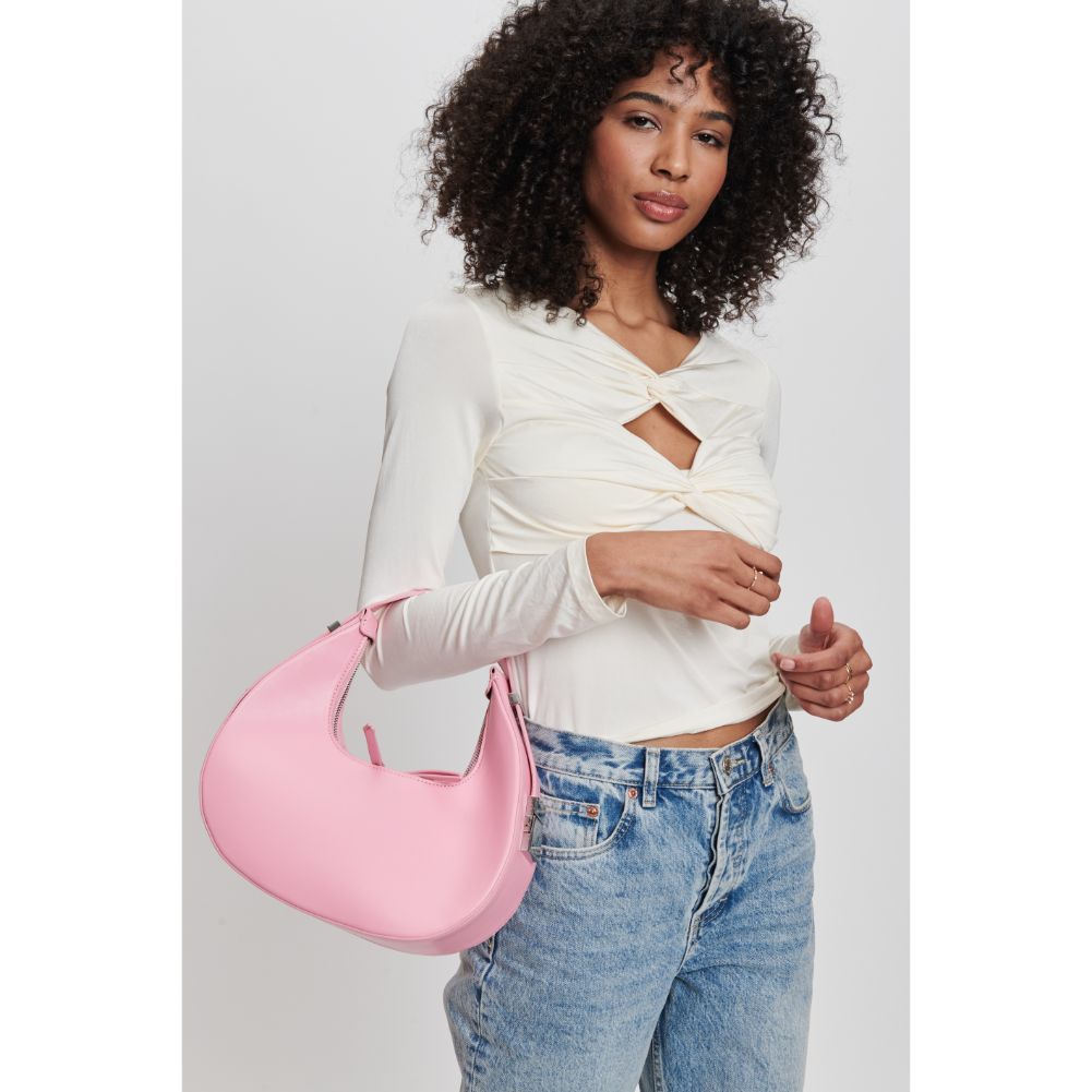 Woman wearing Rose Moda Luxe Haisley Hobo 842017132462 View 3 | Rose