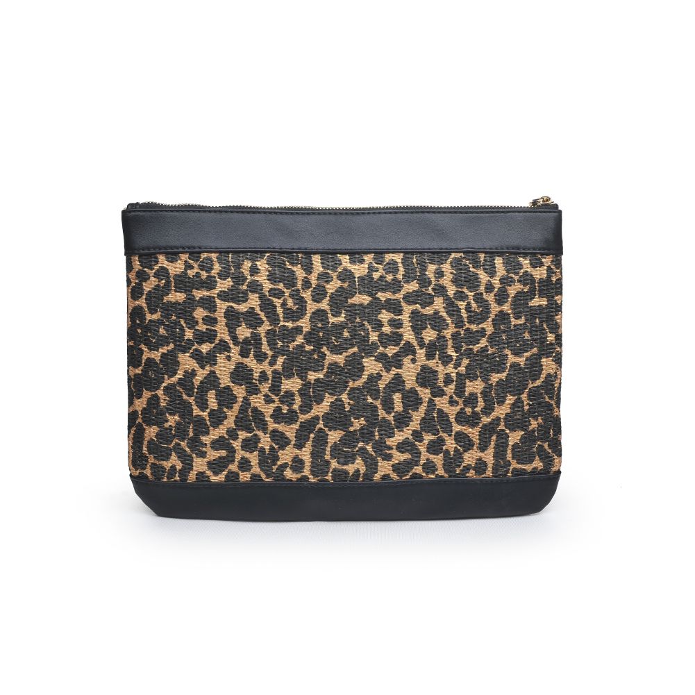 Product Image of Product Image of Moda Luxe Ibiza Clutch 842017124788 View 3 | Brown Leopard