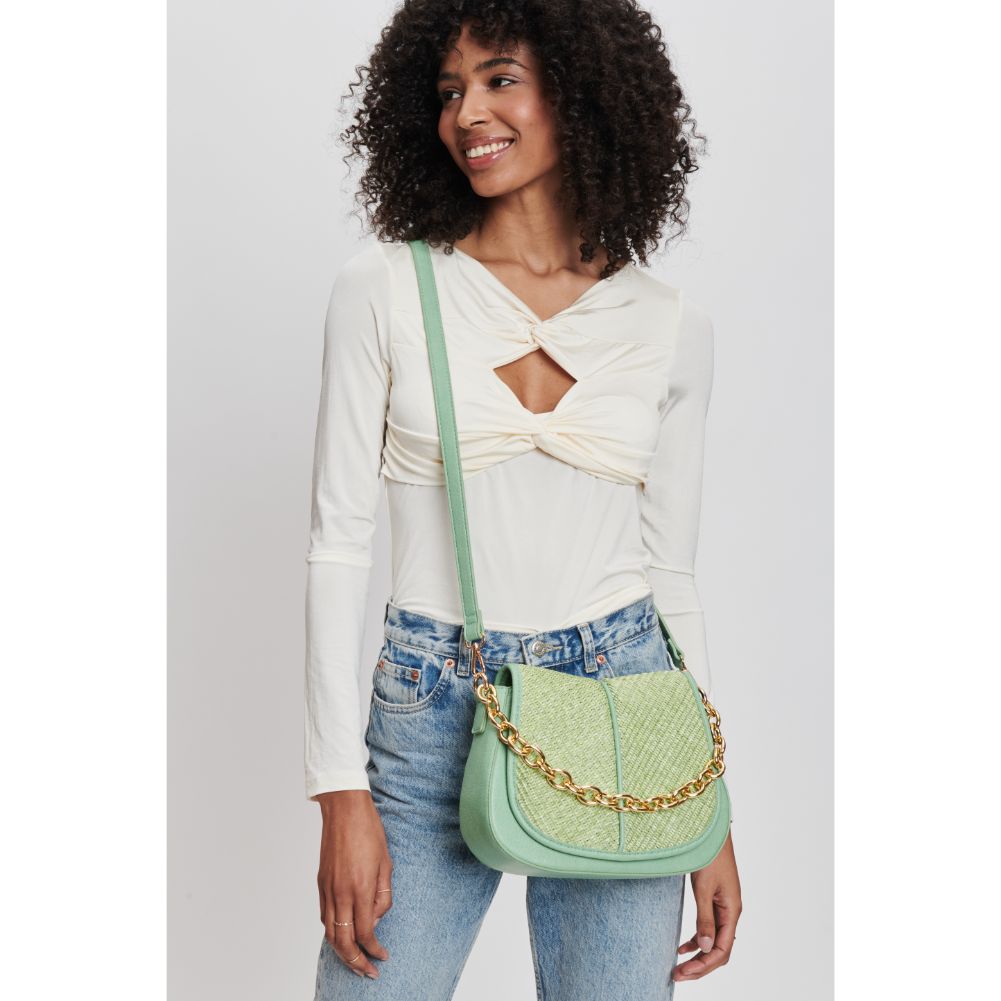 Woman wearing Sage Moda Luxe Nevelle Crossbody 842017131946 View 1 | Sage