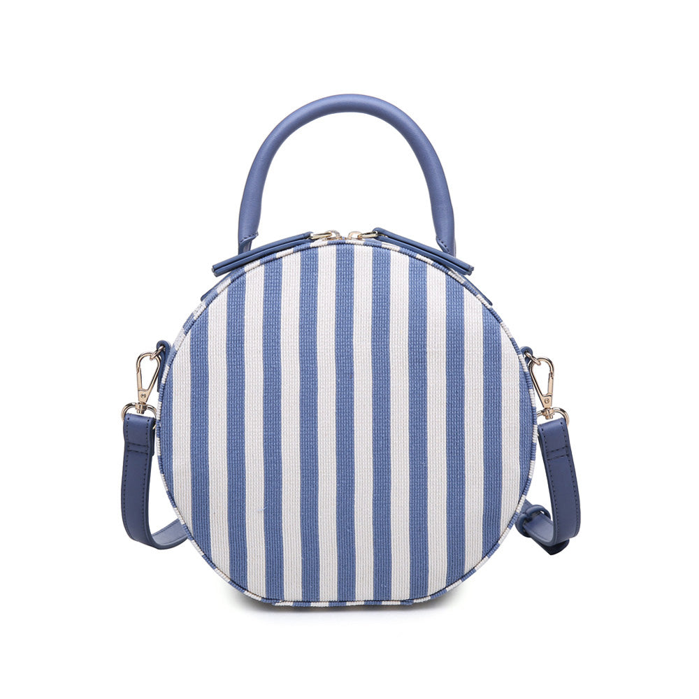 Product Image of Moda Luxe Capetown-Striped Crossbody 842017114161 View 1 | Denim White