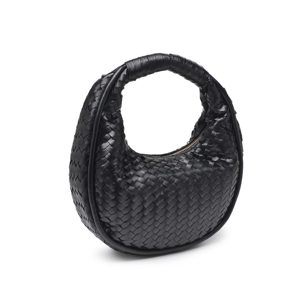 Woman wearing Black Moda Luxe Cassidy Clutch 842017136309 View 6 | Black