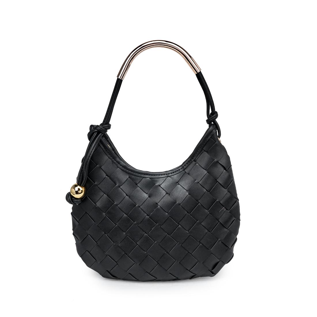 Woman wearing Black Moda Luxe Lucia Hobo 842017141211 View 5 | Black