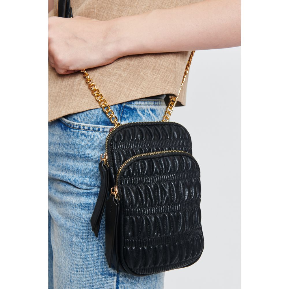Woman wearing Black Moda Luxe Chantal Crossbody 842017131458 View 4 | Black