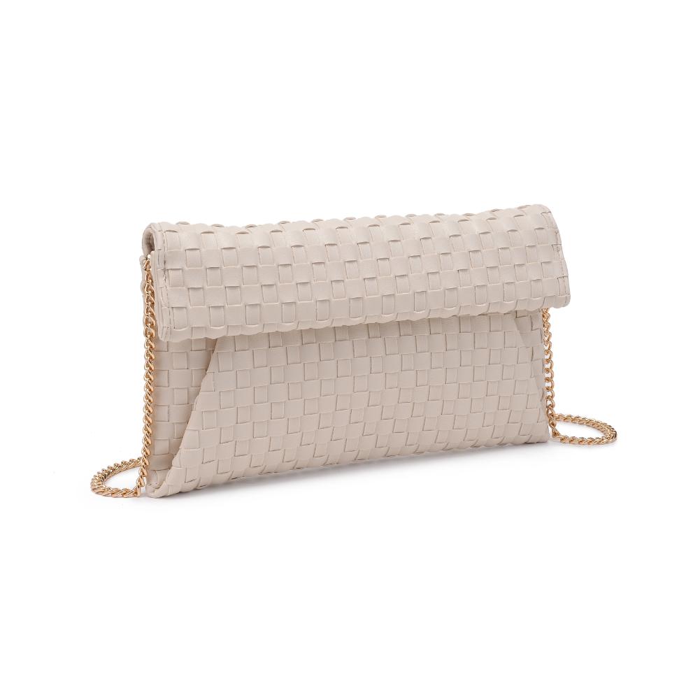 Woman wearing Ivory Moda Luxe Priscilla Clutch 842017136545 View 6 | Ivory