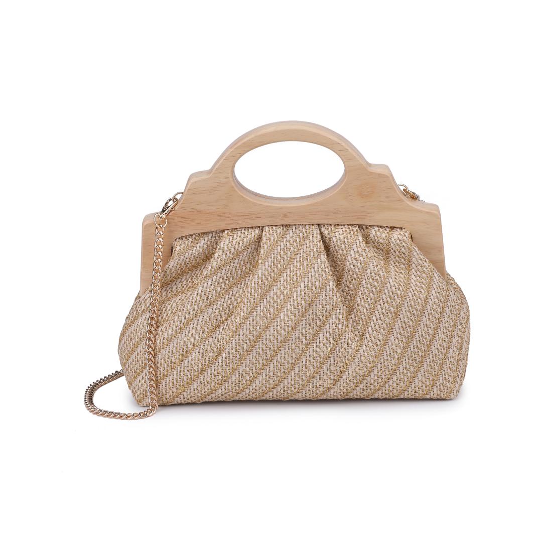 Woman wearing Natural Gold Moda Luxe Dorthy Crossbody 842017138334 View 5 | Natural Gold