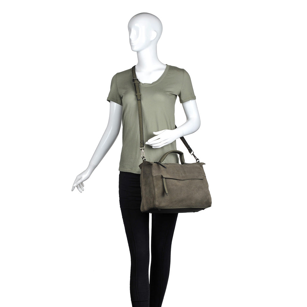 Product Image of Moda Luxe Harrison Satchel 842017116011 View 5 | Olive