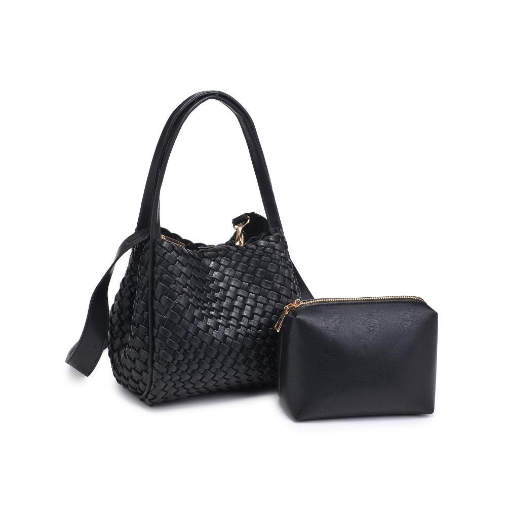 Woman wearing Black Moda Luxe Roxy Crossbody 842017136255 View 6 | Black