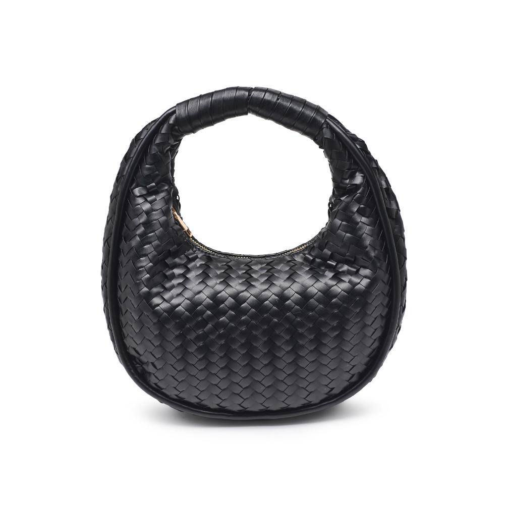 Woman wearing Black Moda Luxe Cassidy Clutch 842017136309 View 5 | Black