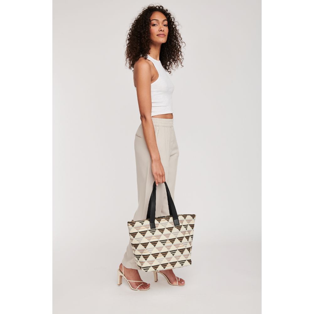 Woman wearing Black Multi Moda Luxe Quinn Tote 842017124481 View 4 | Black Multi