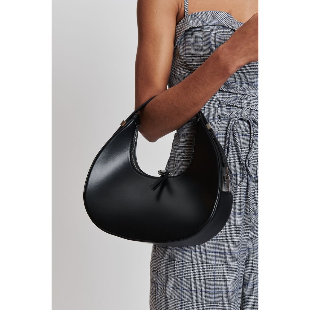 Woman wearing Black Moda Luxe Haisley Hobo 842017132448 View 1 | Black