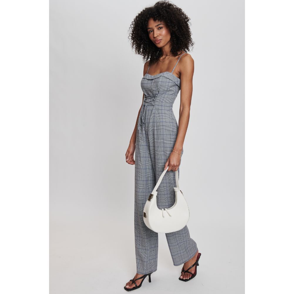Woman wearing White Moda Luxe Haisley Hobo 842017132455 View 3 | White