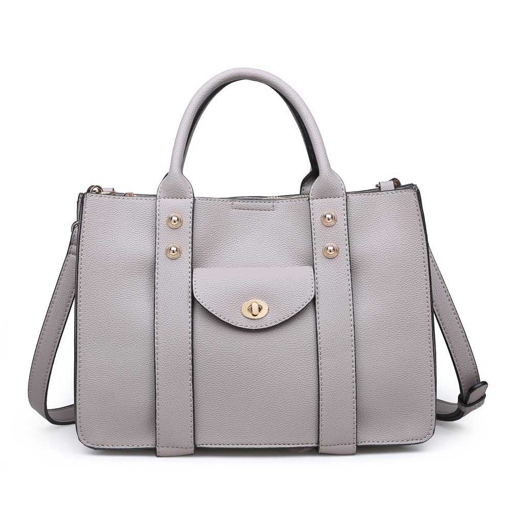 Product Image of Moda Luxe Rockefeller Satchel 842017115571 View 1 | Grey