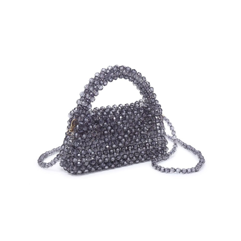 Woman wearing Smoke Moda Luxe Dolly Evening Bag 842017133483 View 6 | Smoke
