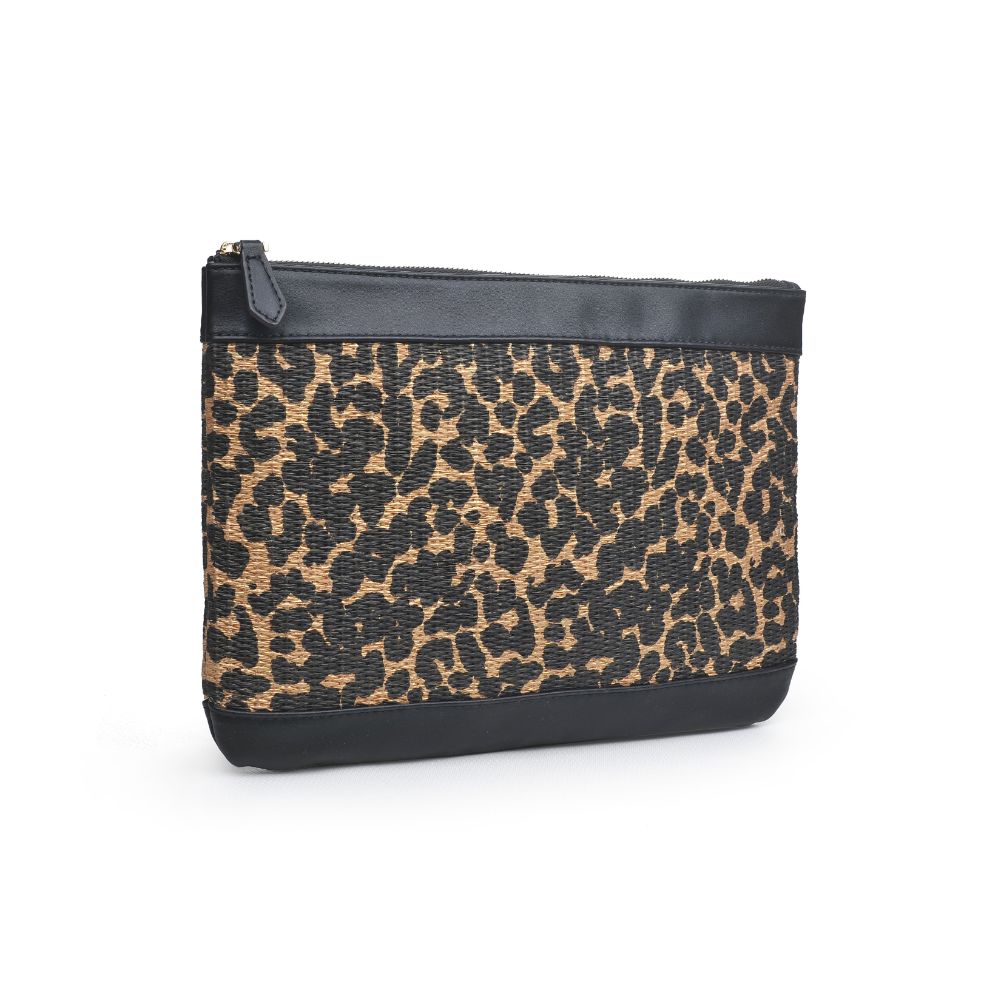 Product Image of Moda Luxe Ibiza Clutch 842017124788 View 2 | Brown Leopard