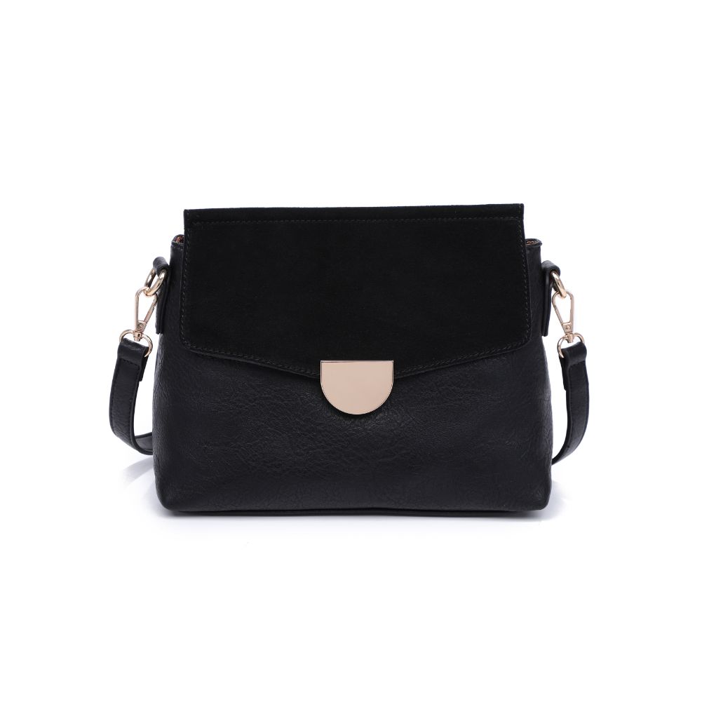 Woman wearing Black Moda Luxe Abby Crossbody 842017128601 View 5 | Black