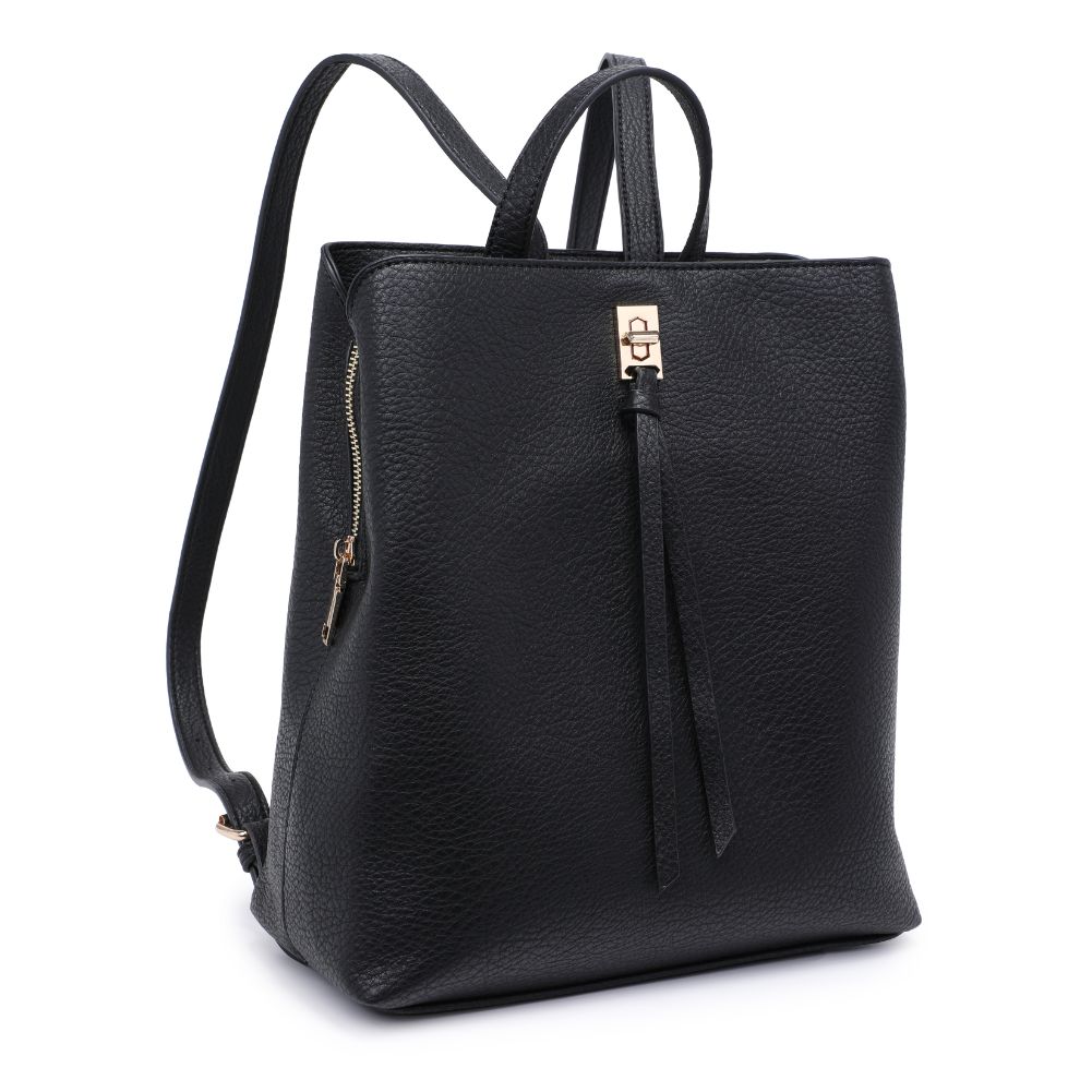 Product Image of Moda Luxe Sylvia Backpack 842017128304 View 6 | Black