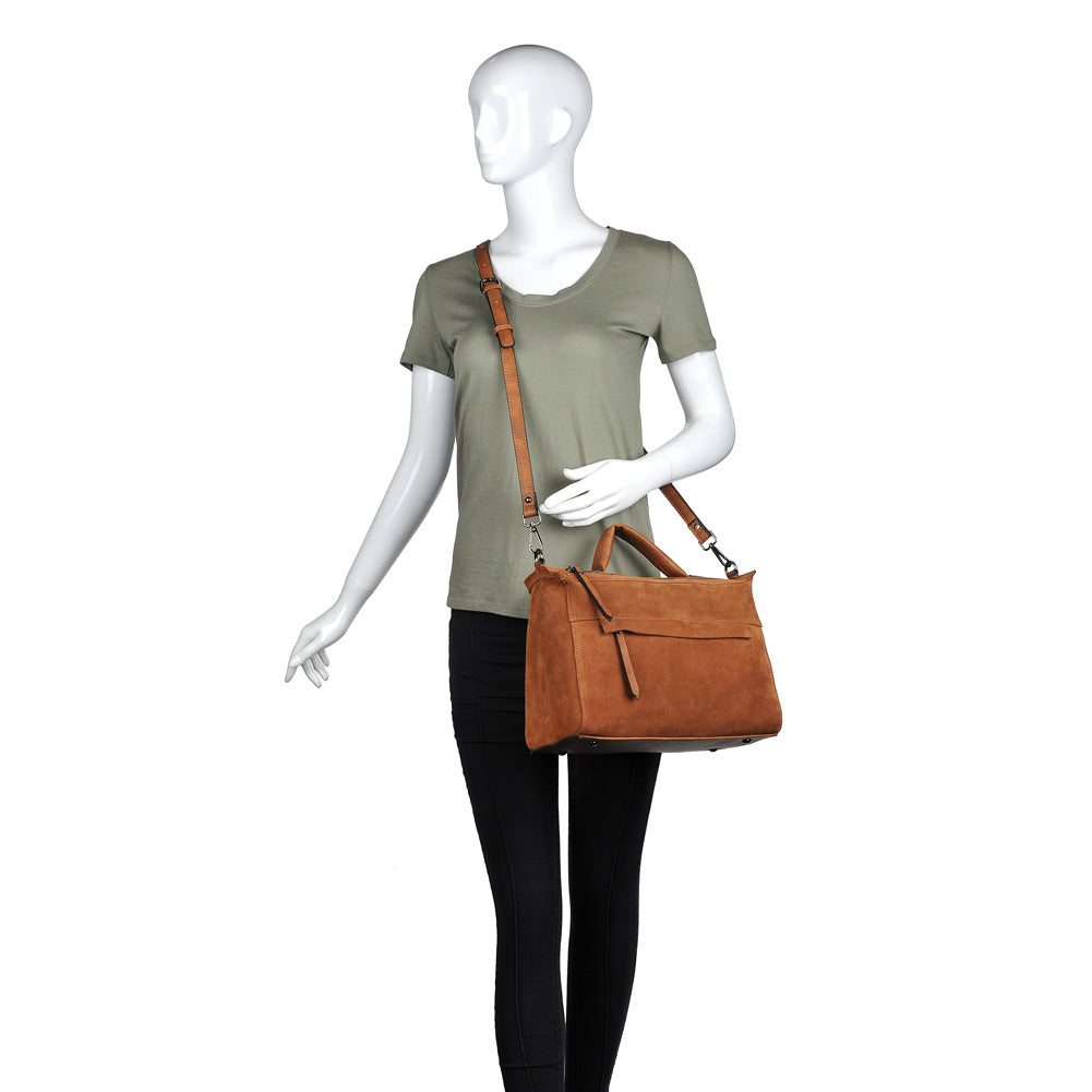 Product Image of Moda Luxe Harrison Satchel 842017116035 View 5 | Tan