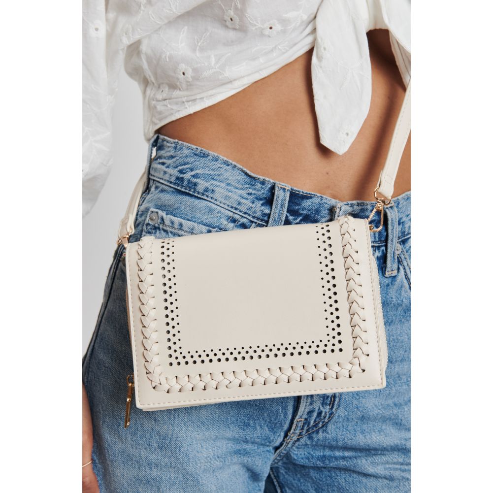 Woman wearing Ivory Moda Luxe Calogero Crossbody 842017132080 View 1 | Ivory