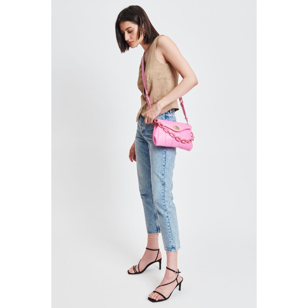 Woman wearing Barbi Moda Luxe Larisa Crossbody 842017131373 View 3 | Barbi