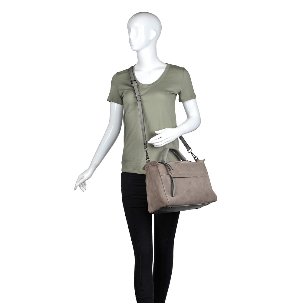 Product Image of Moda Luxe Harrison Satchel 842017116028 View 5 | Grey