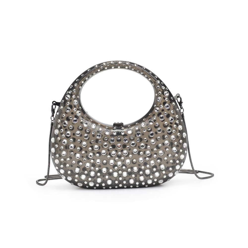 Woman wearing Smoke Moda Luxe Vianca Evening Bag 842017133971 View 5 | Smoke