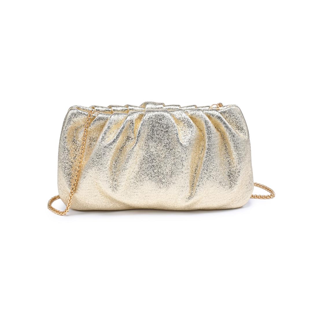 Product Image of Moda Luxe Fancy Clutch 842017141334 View 1 | Gold