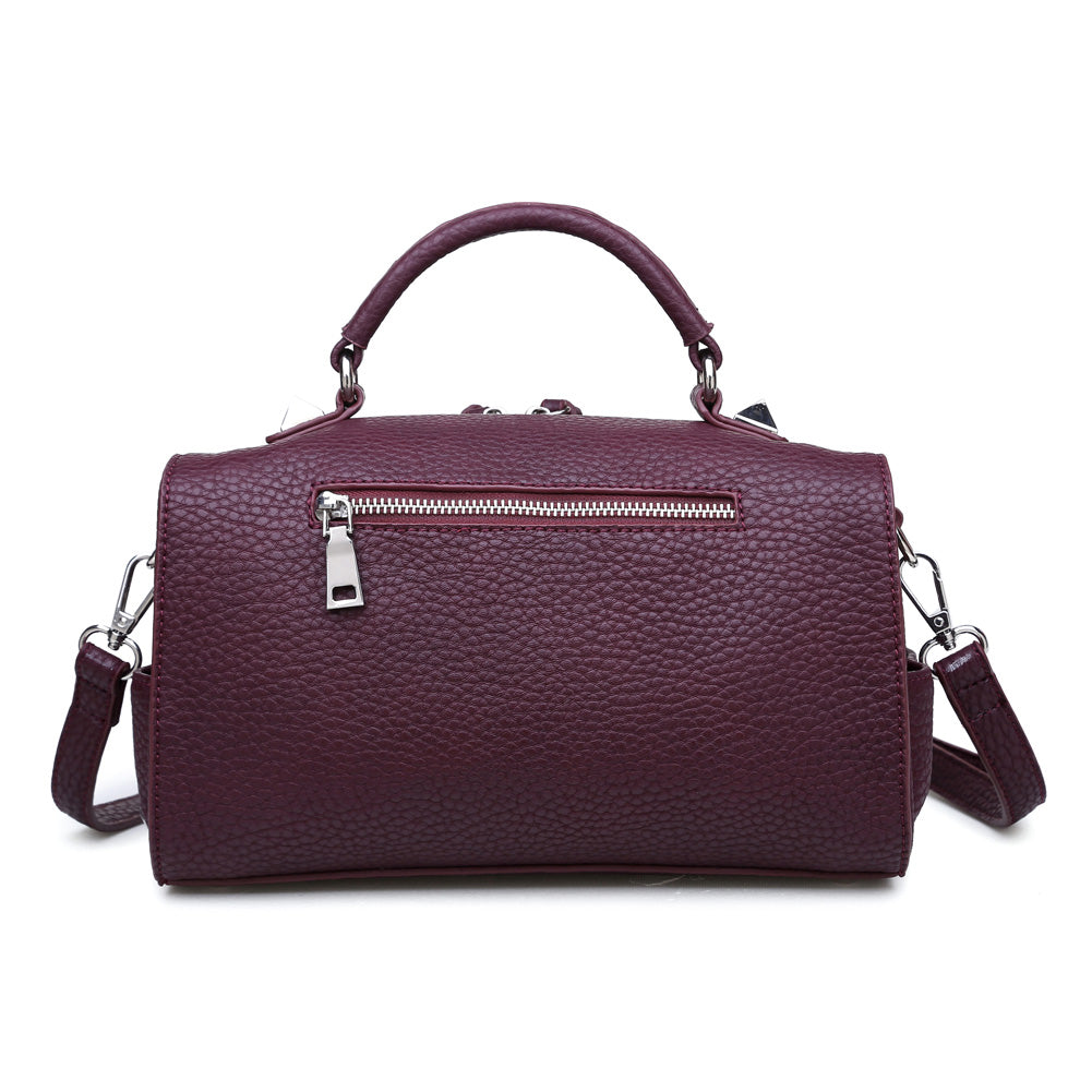Product Image of Moda Luxe Hudson Satchel 842017115632 View 7 | Burgundy